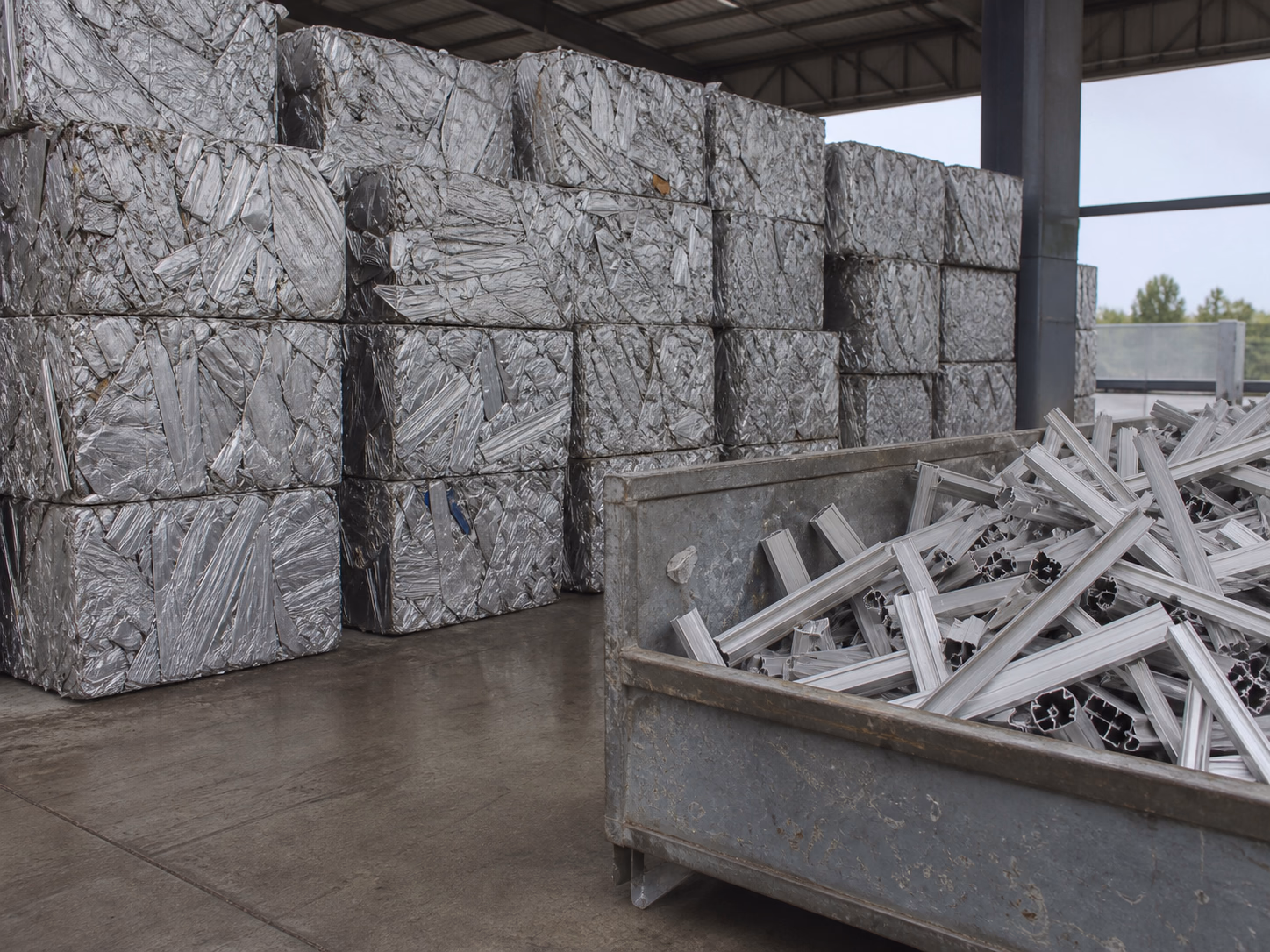 Grade-separated aluminium scrap
